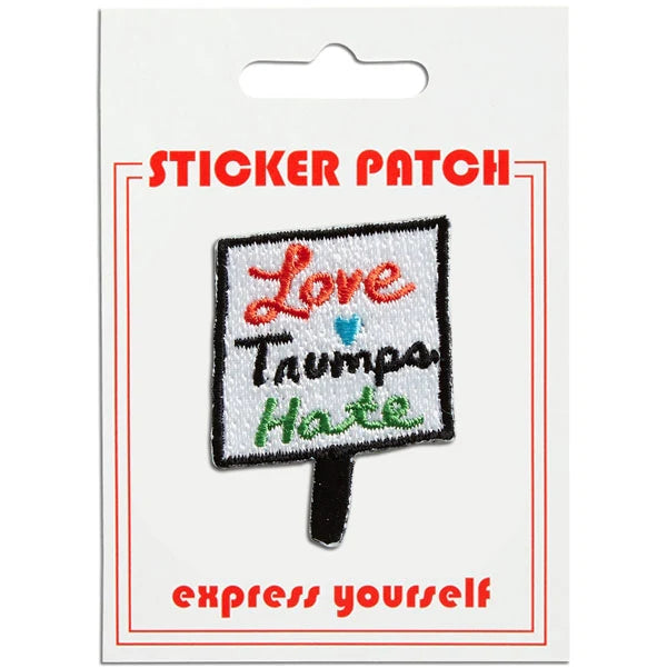 Sticker Patch - Love Trumps Hate Sign