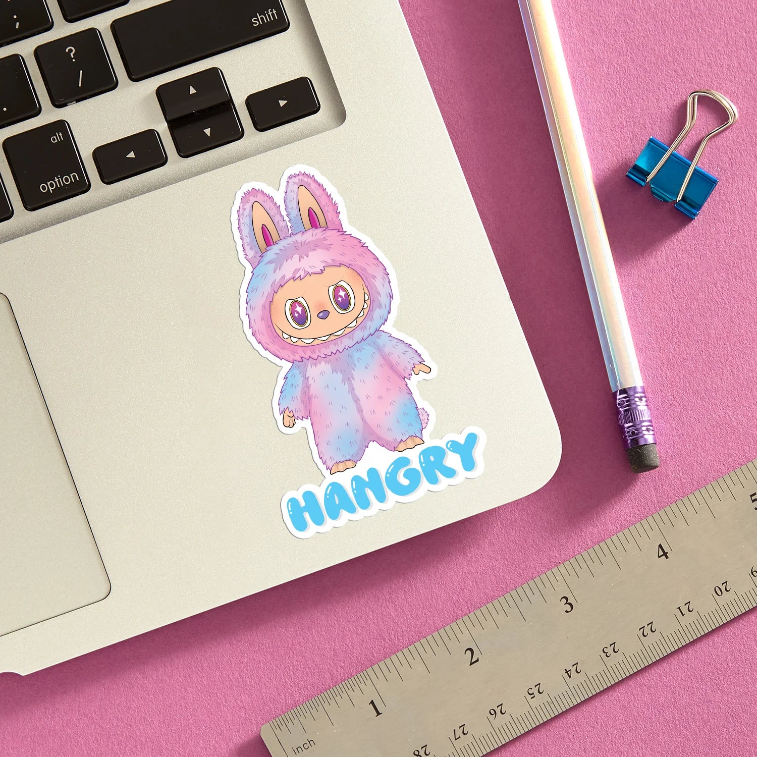 Die Cut Sticker - Labubu Hangry