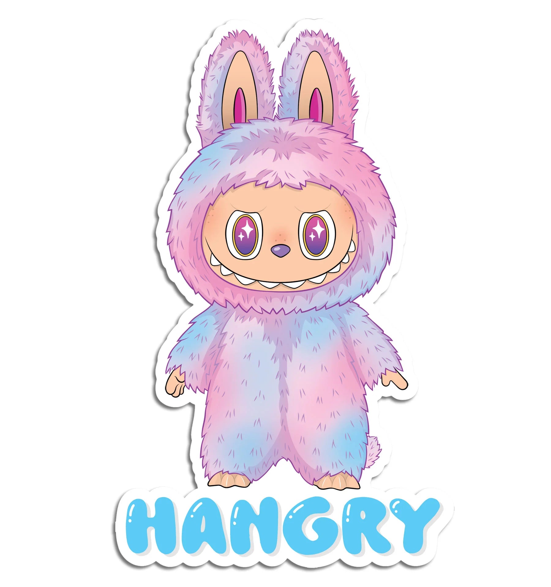 Die Cut Sticker - Labubu Hangry