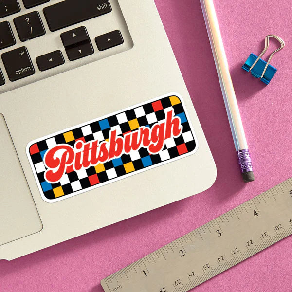Die Cut Sticker - Pittsburgh (Checkered)