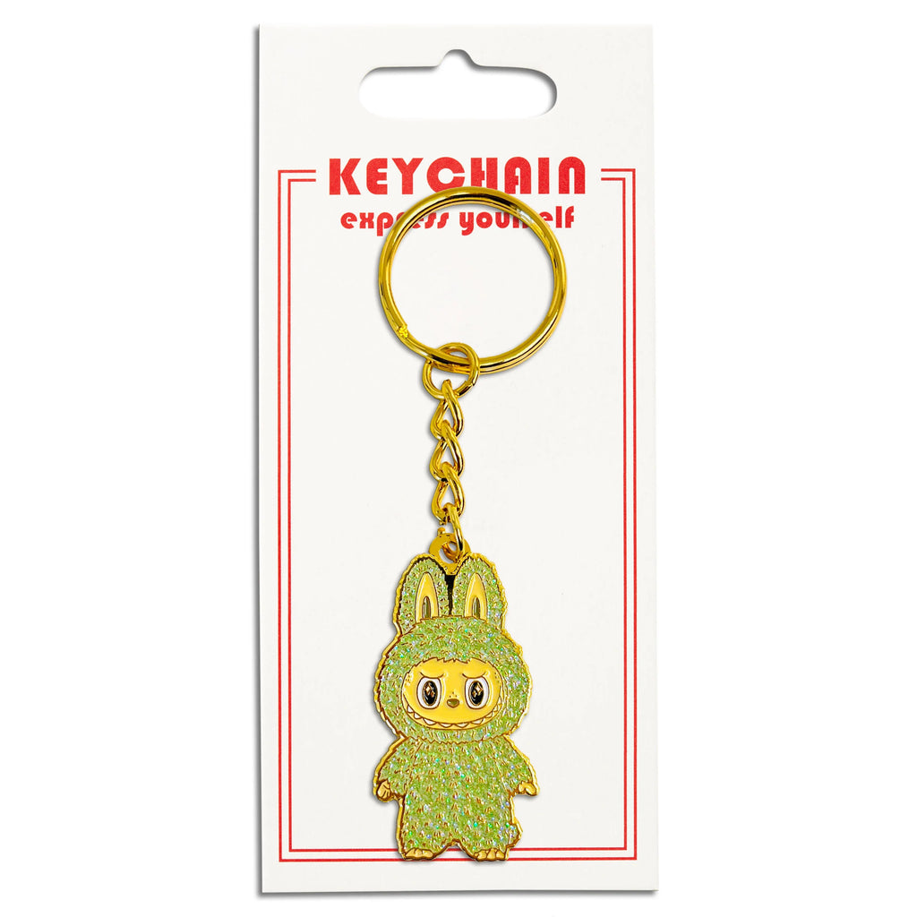 Keychain - Labubu Green Grape (w/ Glitter)