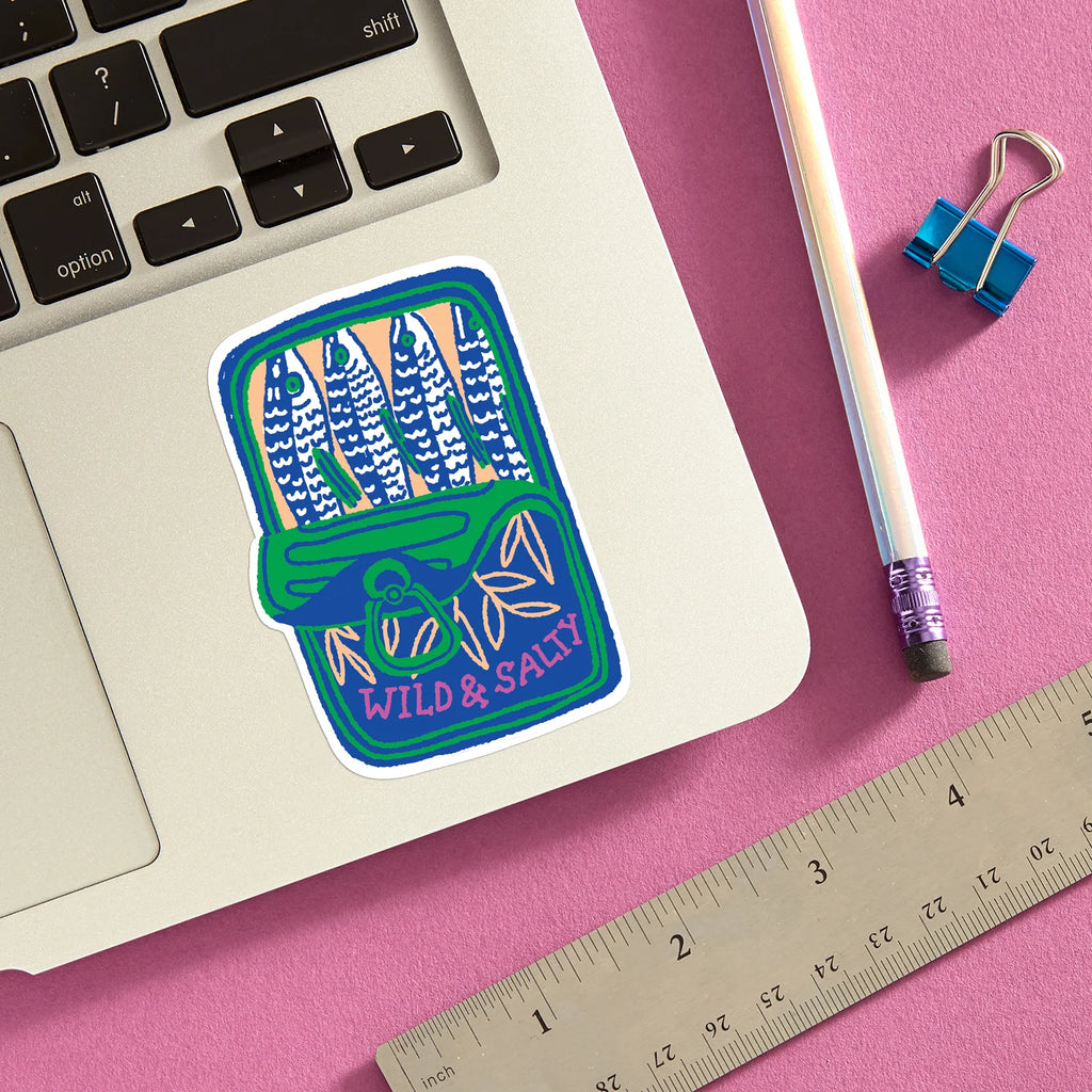 Die Cut Sticker - Wild & Salty Sardines