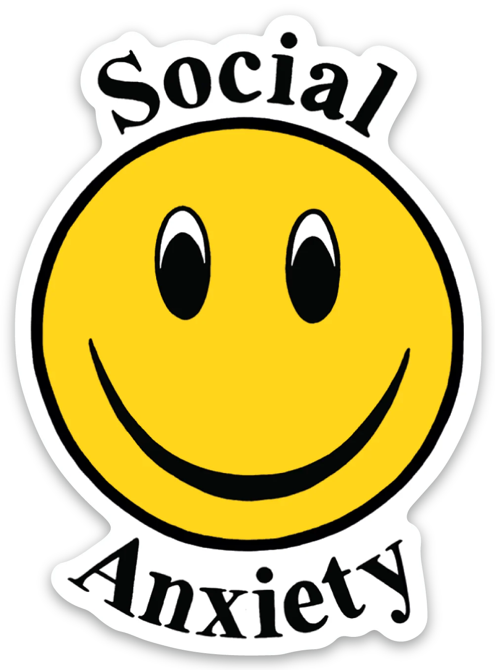 Die Cut Sticker - Social Anxiety