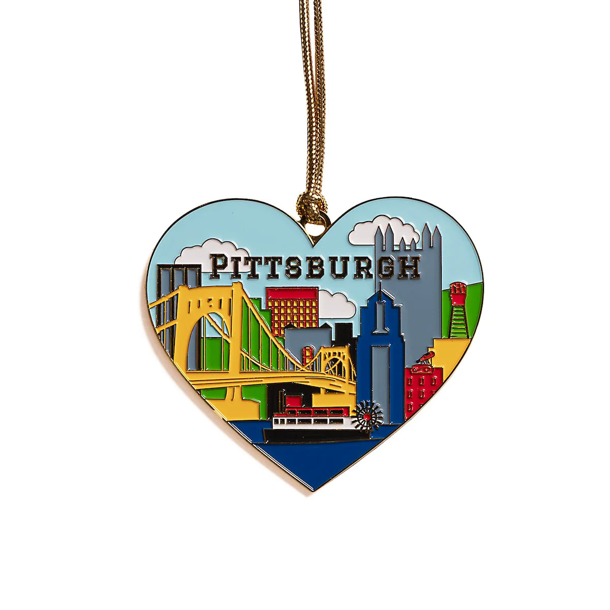 Ornament - Pittsburgh Skyline Heart