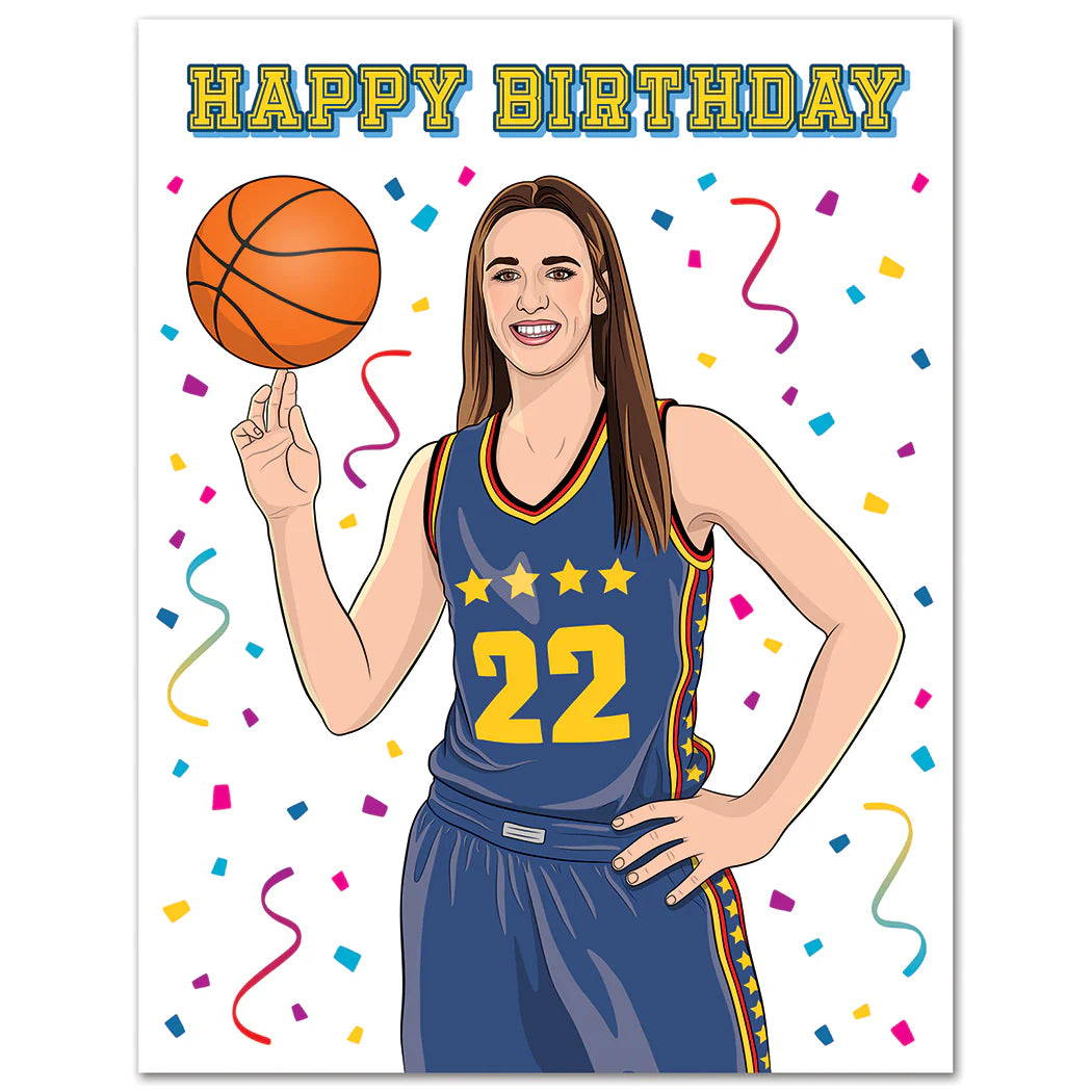 Caitlin Clark Birthday Card