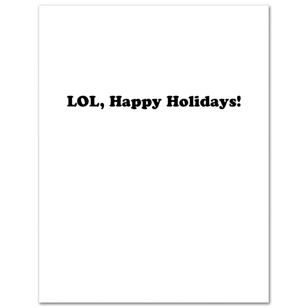 Cats Because the Holidays Suck Christmas Card