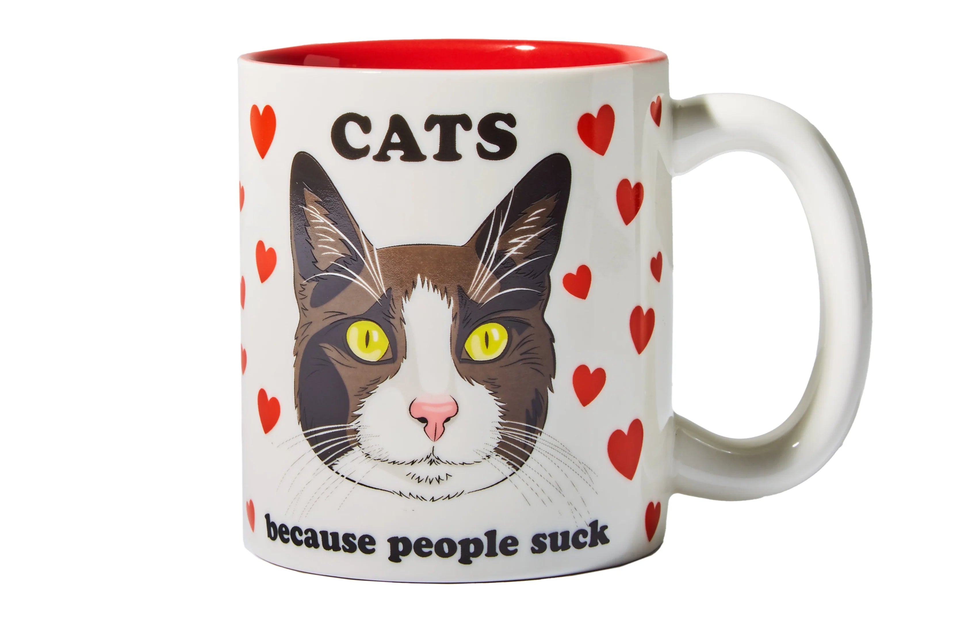 Coffee Mug: Cats Because People Suck