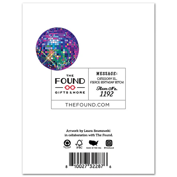 Unique That's What You Are Birthday Card