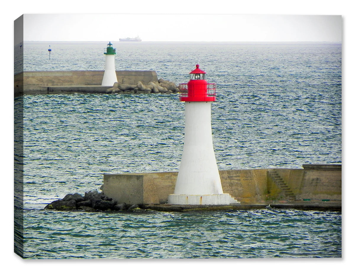 Twin Sentries Lighthouses