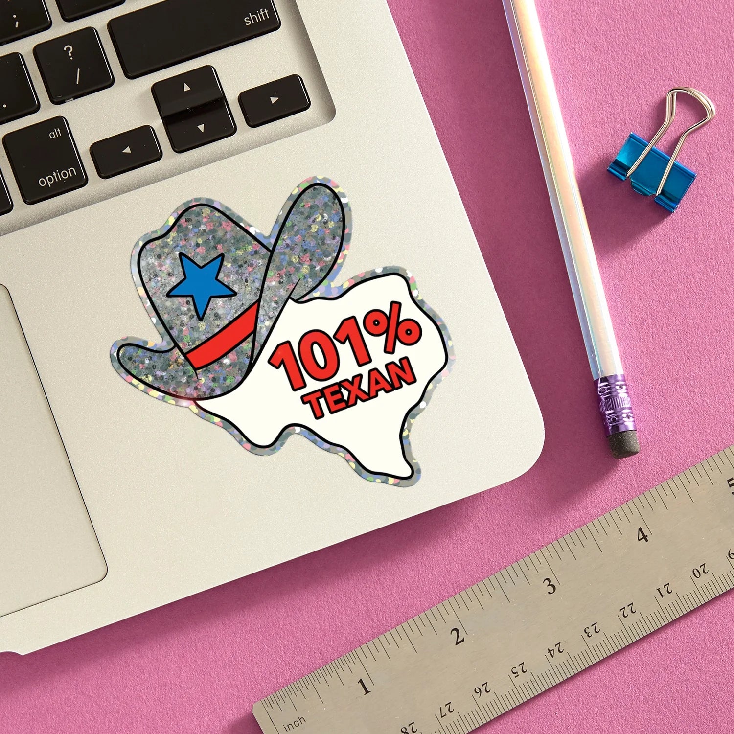Die Cut Sticker - 101% Texan Texas
