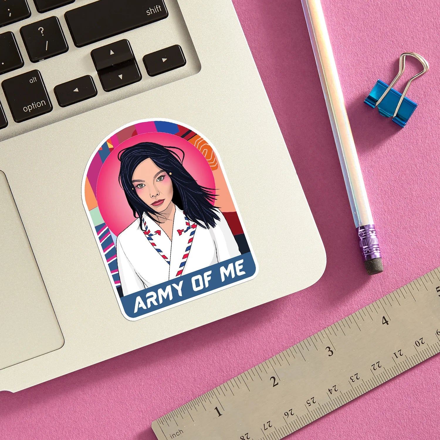Die Cut Sticker - Bjork Army of Me
