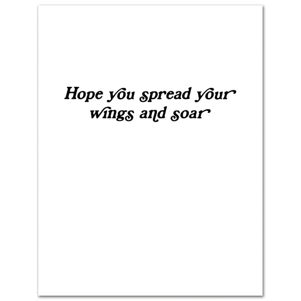 Dolly 70's Butterfly Birthday Card