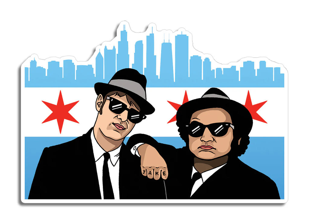Die Cut Sticker - Chicago Blues Brothers