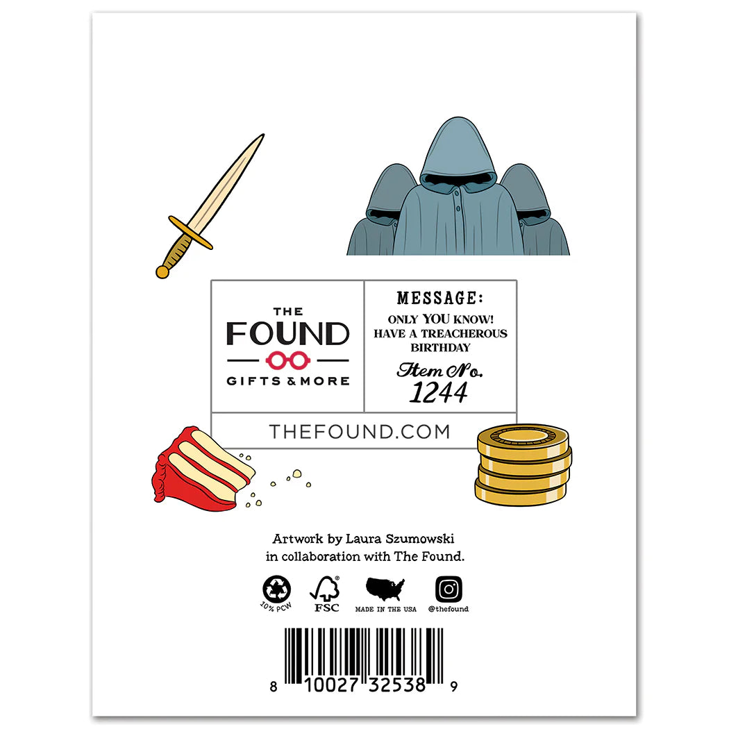 The Traitors Birthday Card