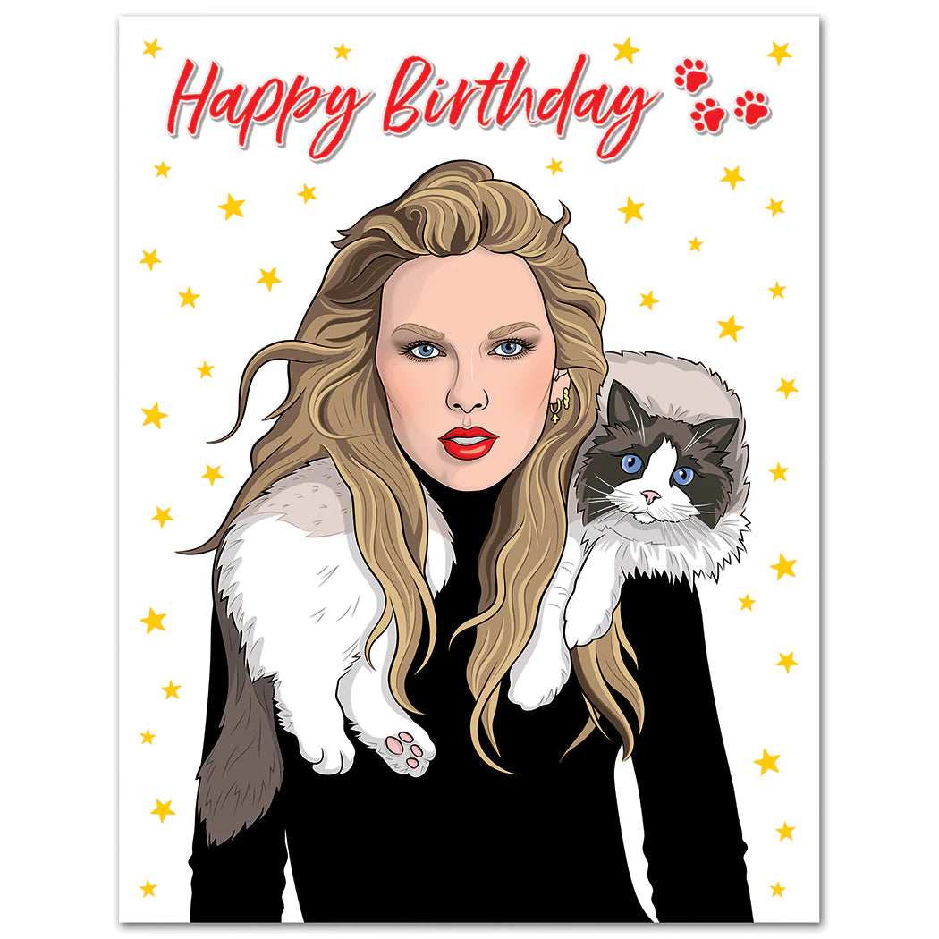 TS Cat's Meow Birthday Card
