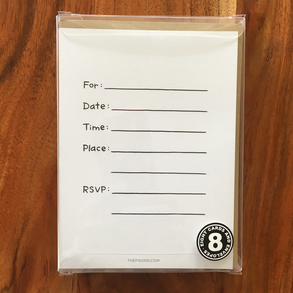 Camper Party Invitation (8 pack)