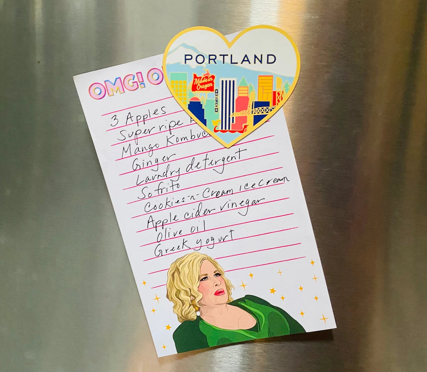 Die Cut Magnet - Portland Skyline Heart