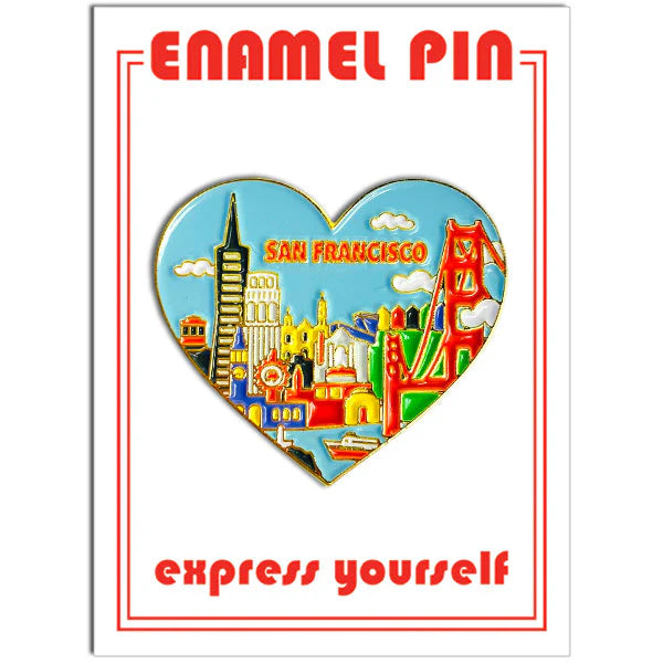 Pin - San Francisco Skyline Heart