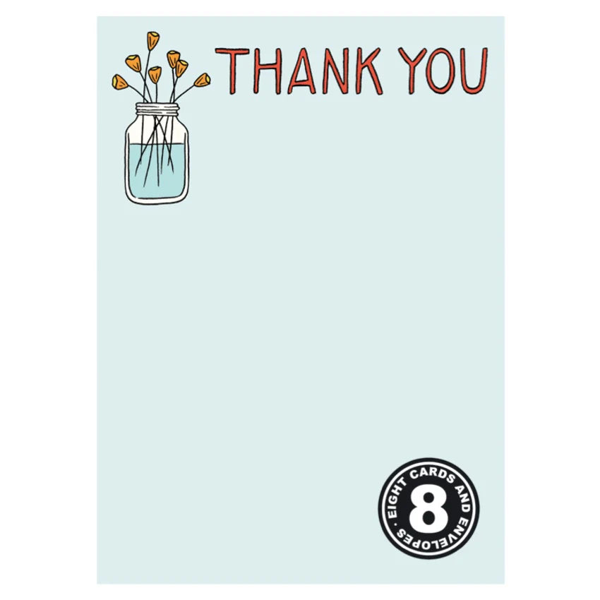 Flowers in Mason Jar (8/box)