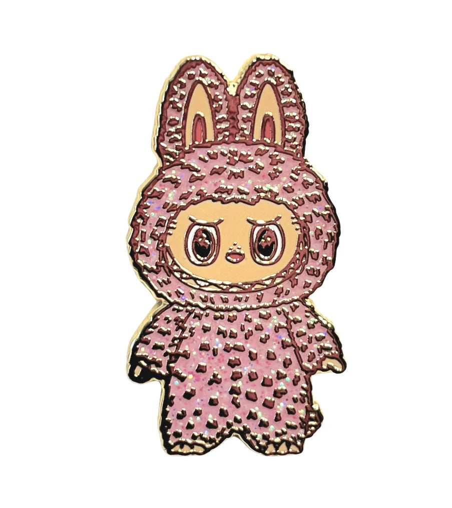 Pin - Labubu Pink Lychee Berry (w/ Glitter)