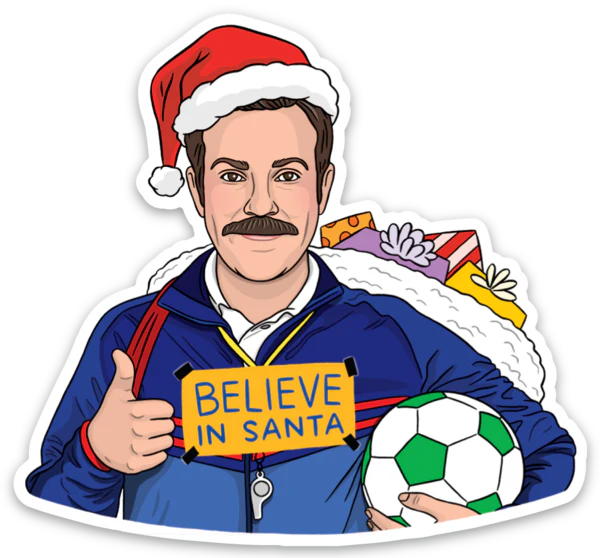 Die Cut Sticker - Ted Believe Xmas
