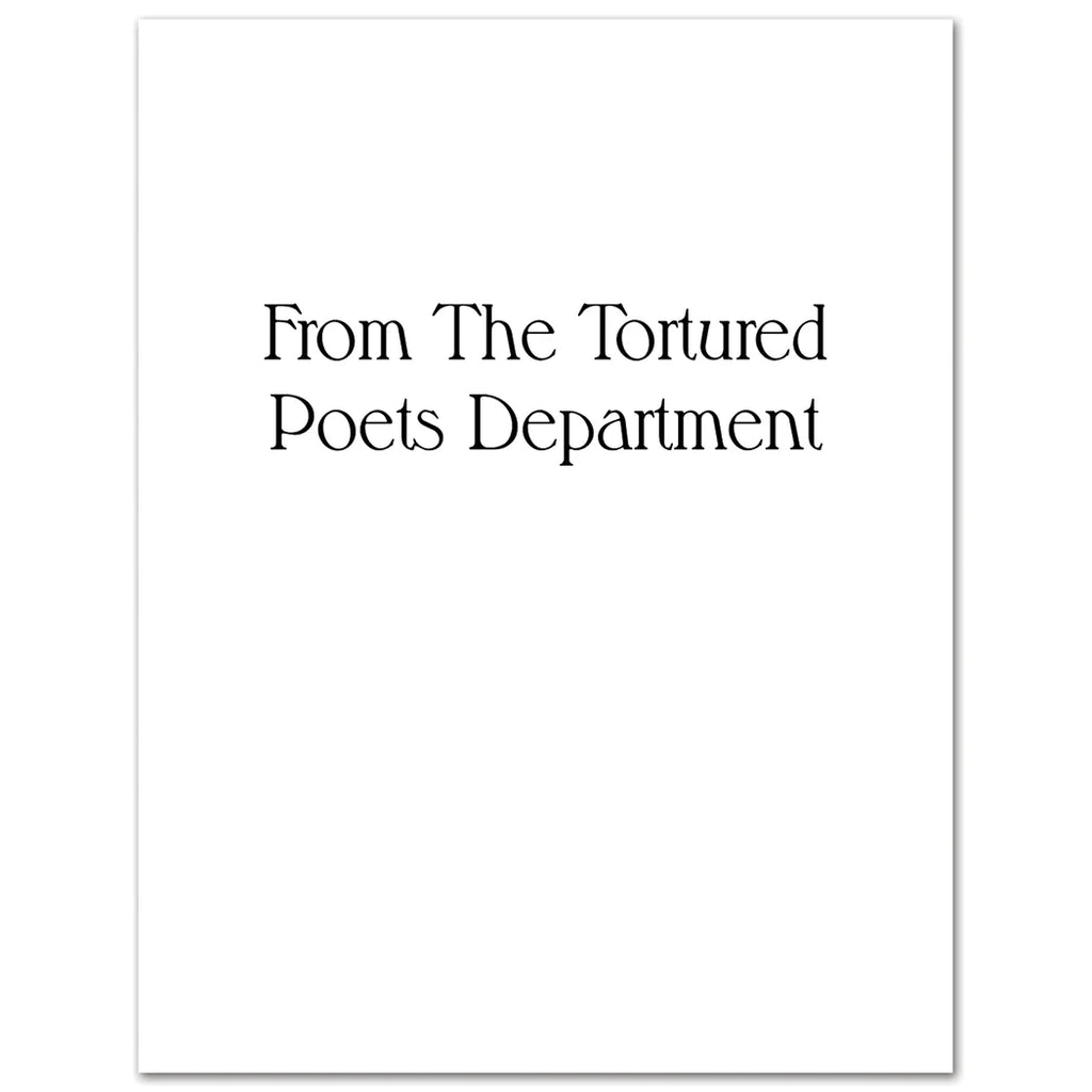 TS Tortured Poets Birthday Card