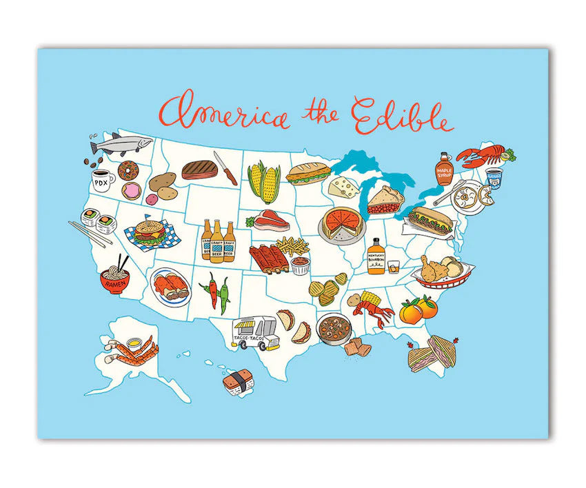 Art Print - America The Edible
