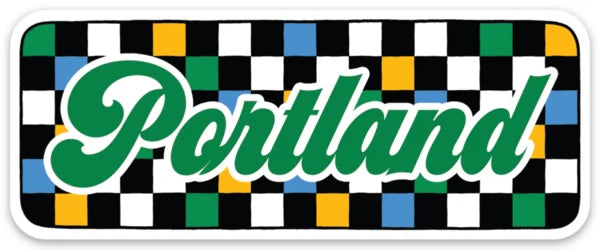 Die Cut Sticker - Portland (Checkered)