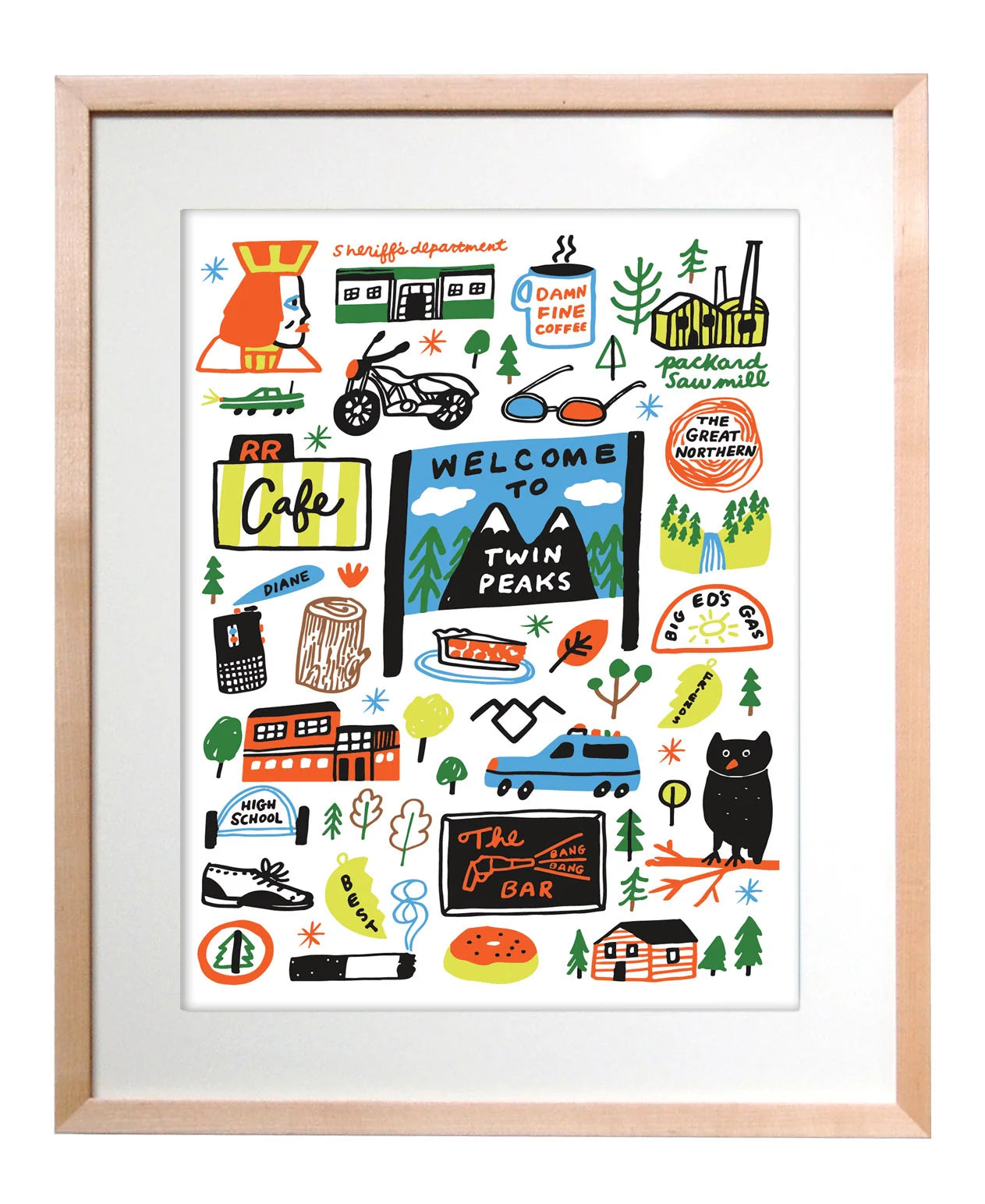 Art Print - Twin Peaks Icons