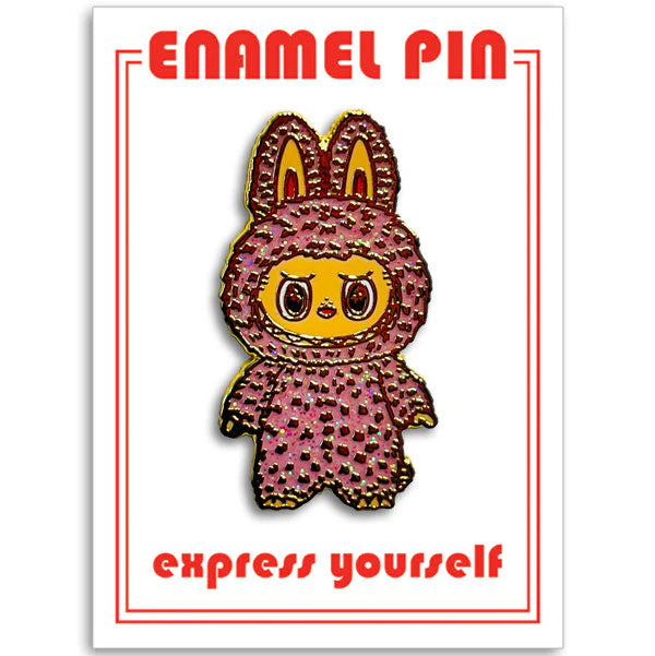 Pin - Labubu Pink Lychee Berry (w/ Glitter)
