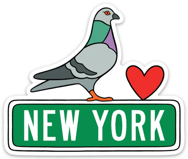 Die Cut Magnet - New York Pigeon