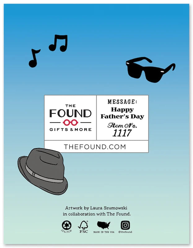 You're The Coolest Dad Blues Bros. Father's Day Card