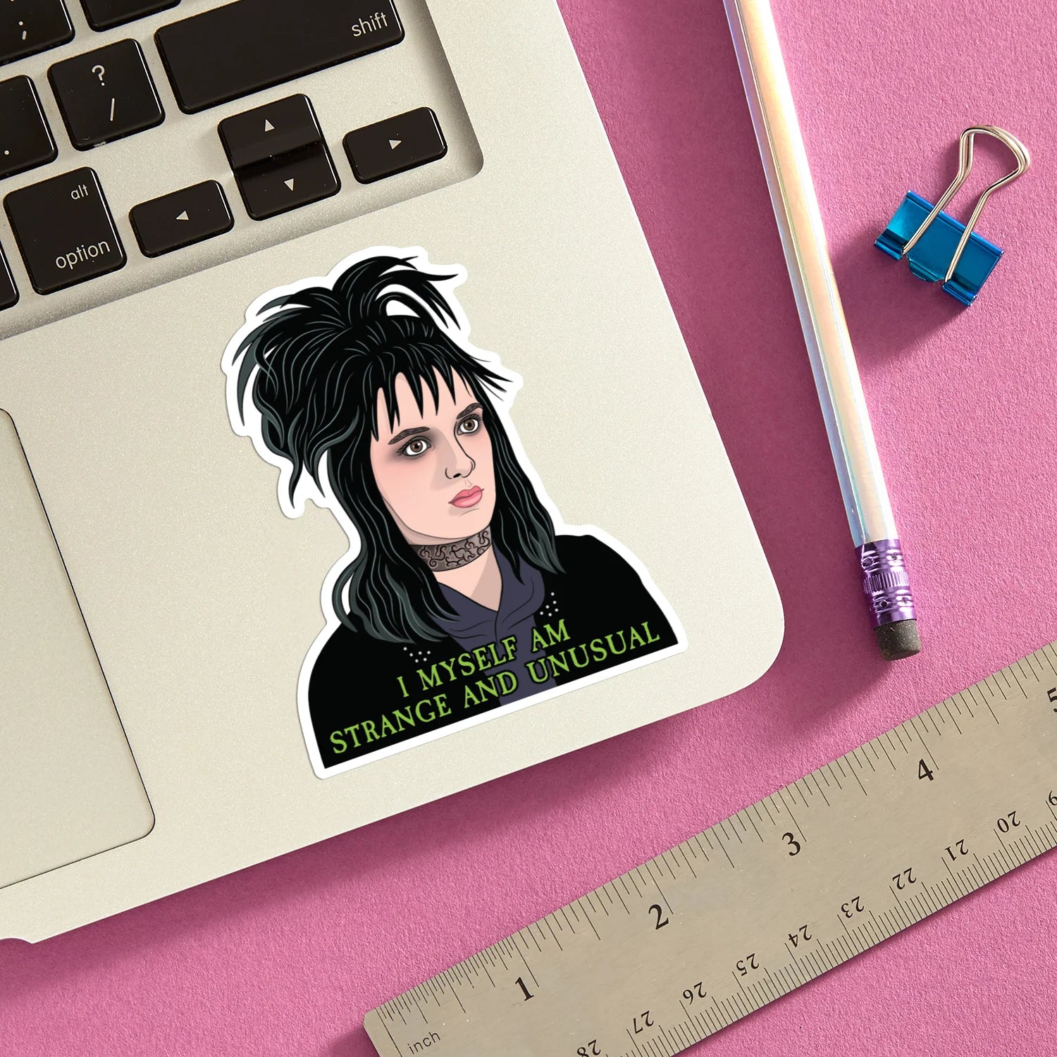 Die Cut Sticker - I Myself am Strange and Unusual