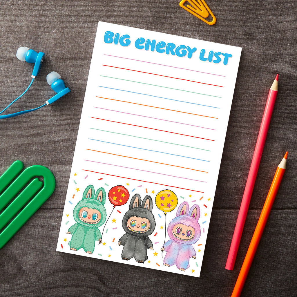 Notepad: Labubu Big Energy List