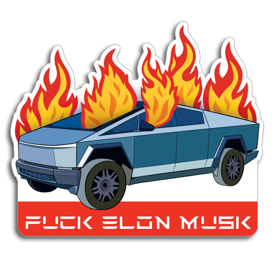 Die Cut Sticker - Fuck Elon
