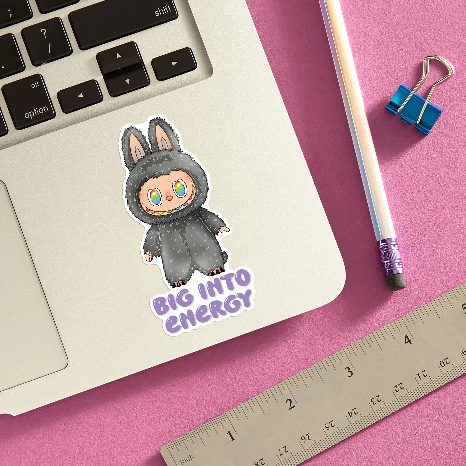 Die Cut Sticker - Secret Labubu Big Into Energy