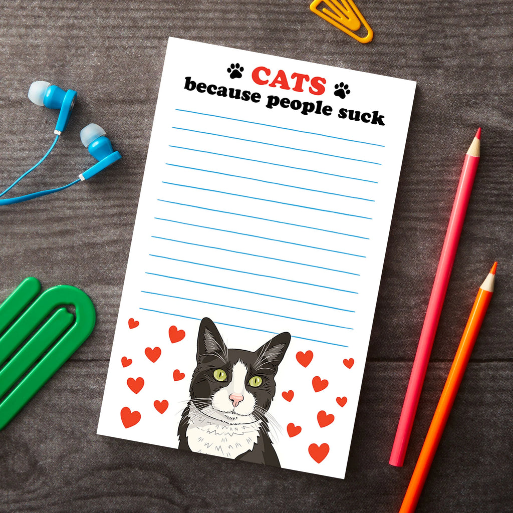 Notepad: Cats Because People Suck