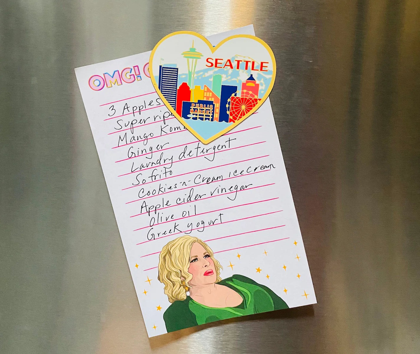 Die Cut Magnet - Seattle Skyline Heart