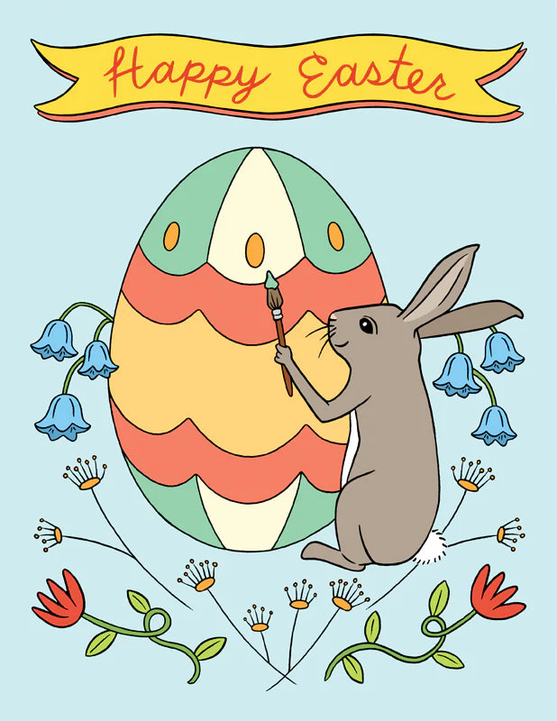 Painting Bunny - Happy Easter