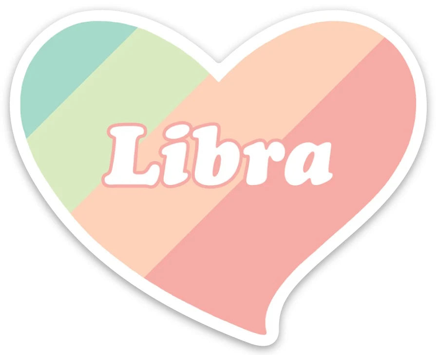 Die Cut Sticker - Libra Heart