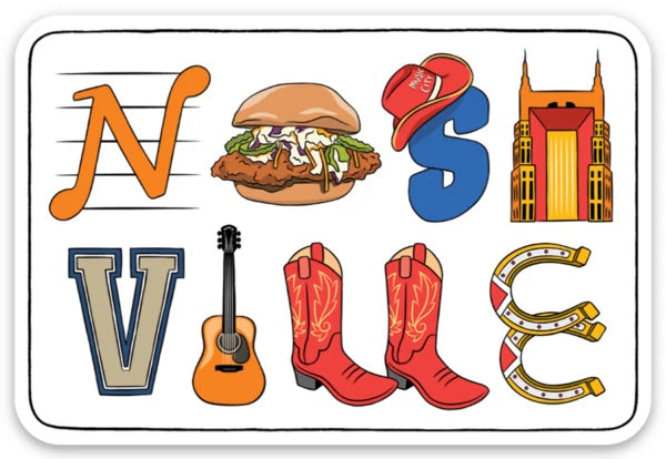 Die Cut Sticker - Nashville Icons