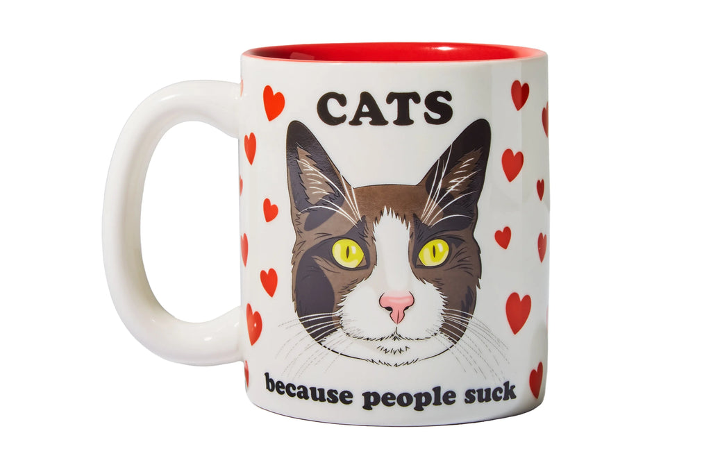 Coffee Mug: Cats Because People Suck