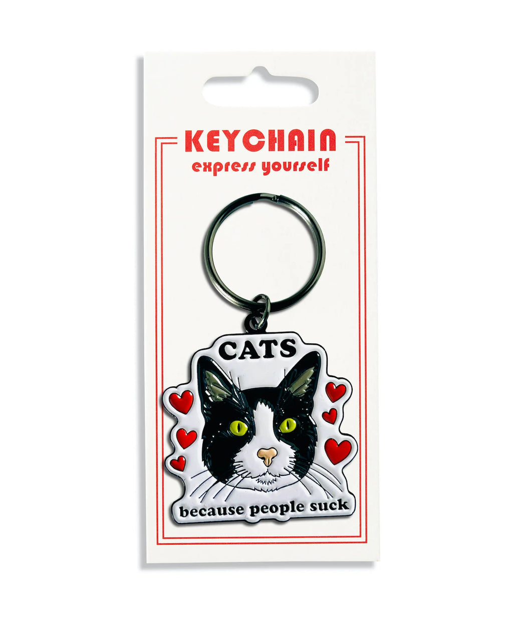 Keychain - Cats Because People Suck