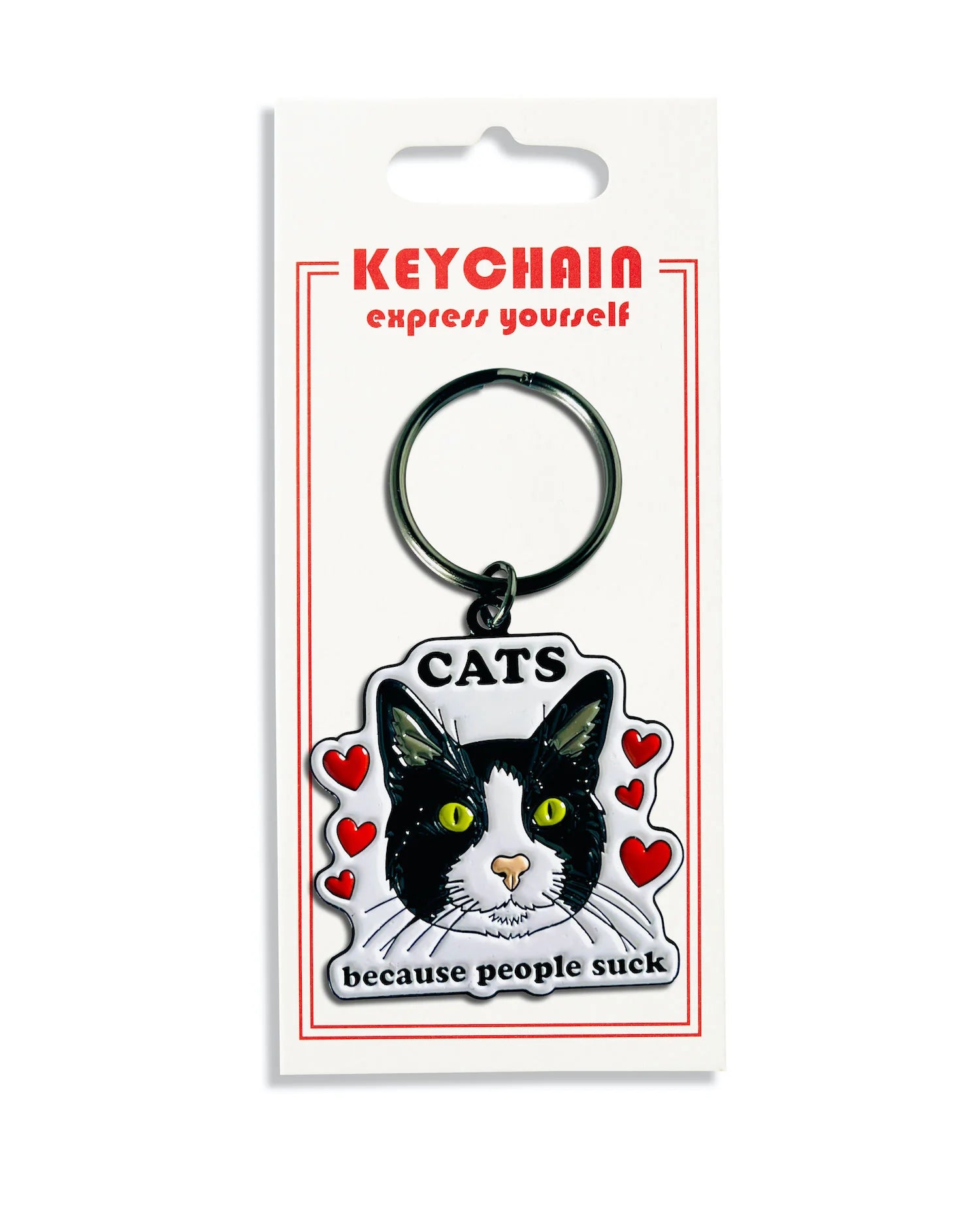 Keychain - Cats Because People Suck