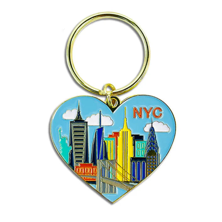 Keychain - New York NYC Skyline Heart