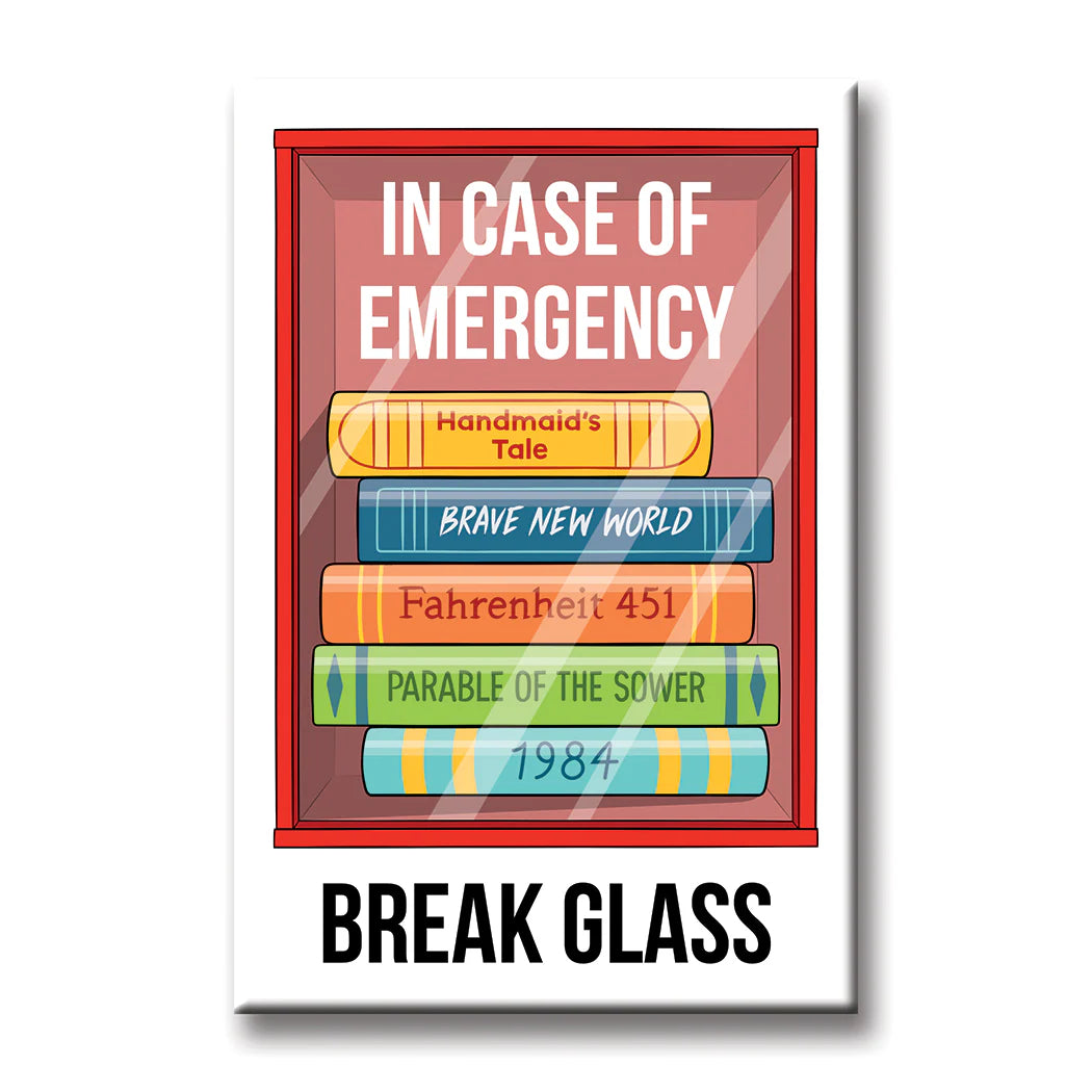 Magnet - Books In Case of Emergency Break Glass