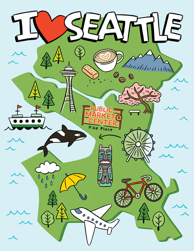 I Heart Seattle Map